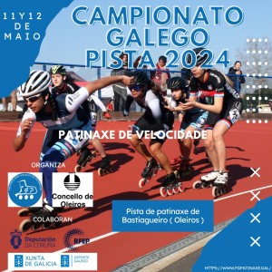 cartel promocional campeonato gallego de pista 2024